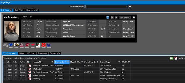 Search Screen – Catapult Thunder Support